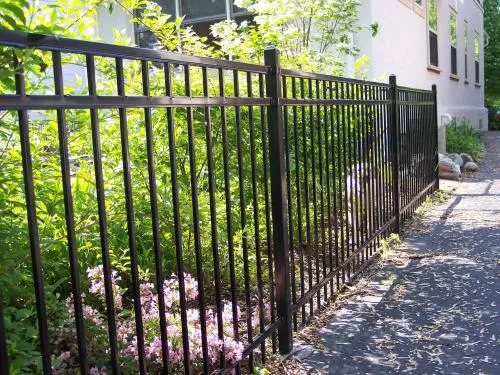 types of wrought iron fences