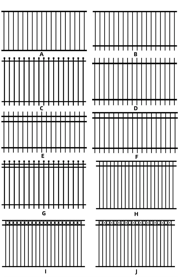 zinc steel fence